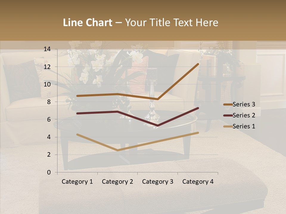 Living Classy Couch PowerPoint Template