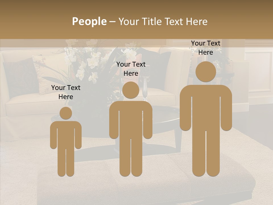 Living Classy Couch PowerPoint Template