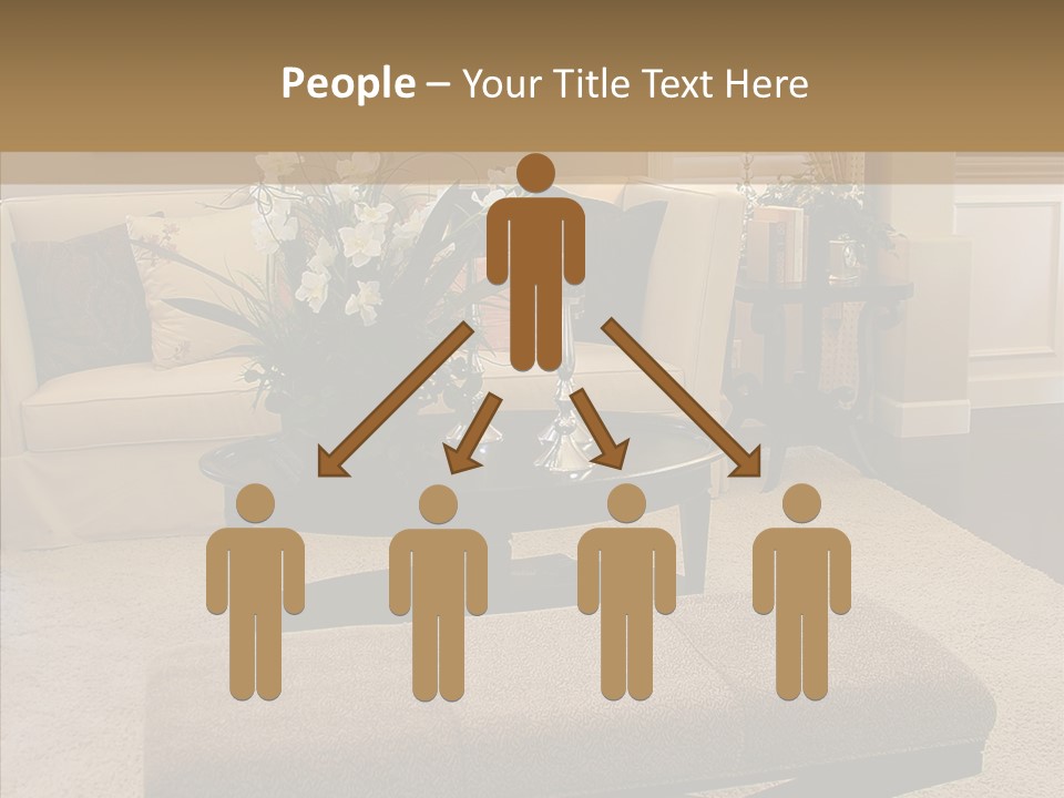 Living Classy Couch PowerPoint Template