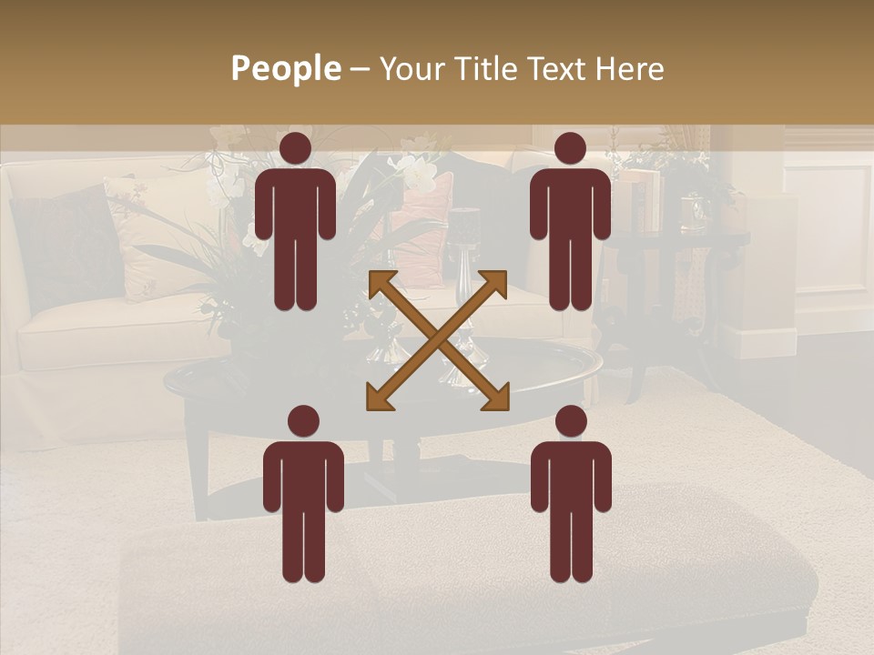 Living Classy Couch PowerPoint Template