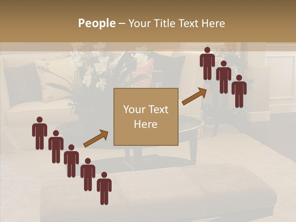 Living Classy Couch PowerPoint Template