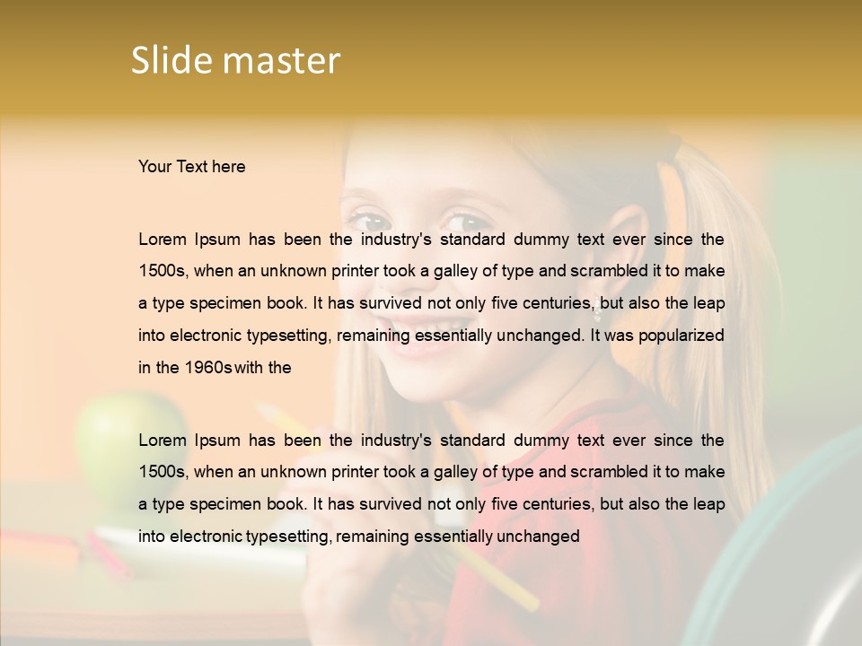 Colorful Positive Lesson PowerPoint Template