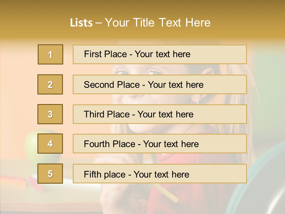 Colorful Positive Lesson PowerPoint Template