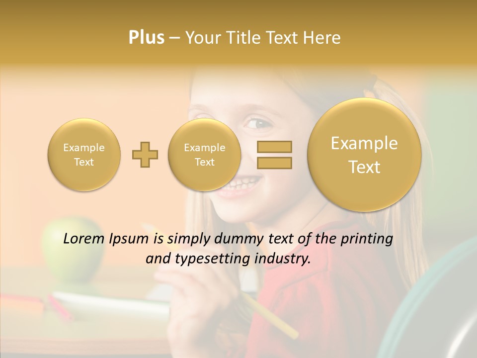 Colorful Positive Lesson PowerPoint Template