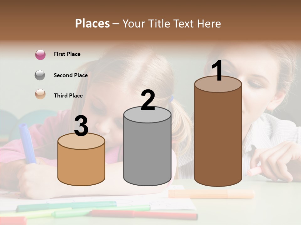 Classroom Attractive People PowerPoint Template