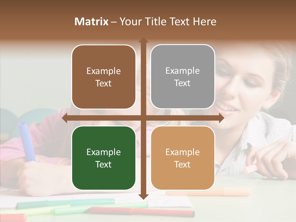 Classroom Attractive People PowerPoint Template