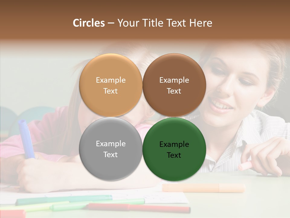 Classroom Attractive People PowerPoint Template