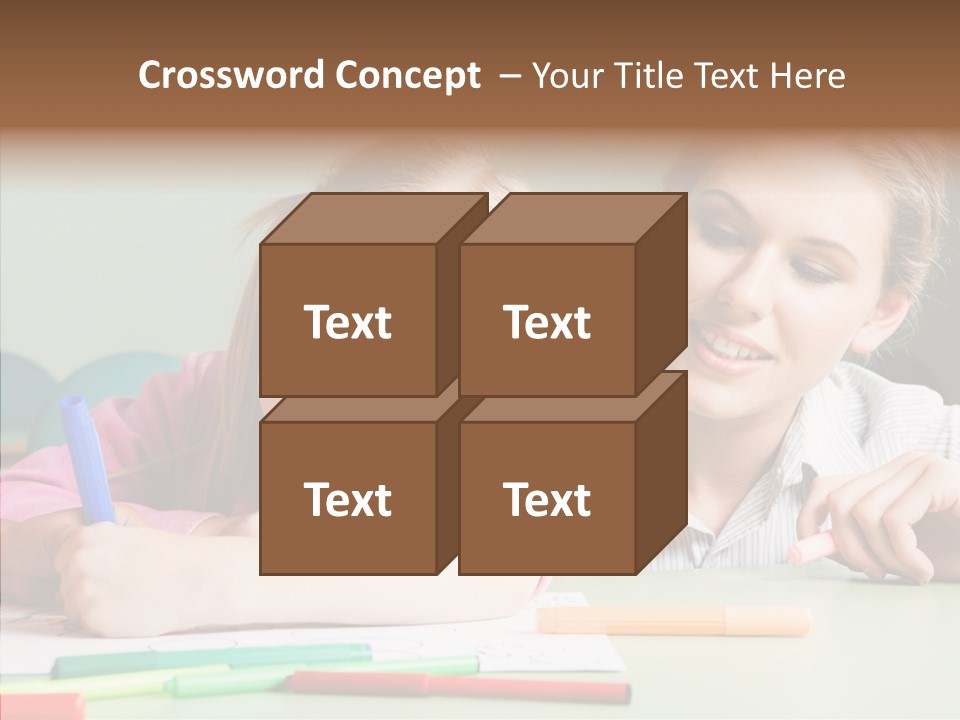 Classroom Attractive People PowerPoint Template