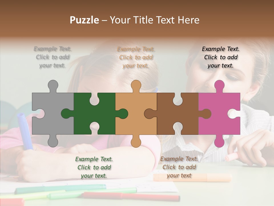 Classroom Attractive People PowerPoint Template