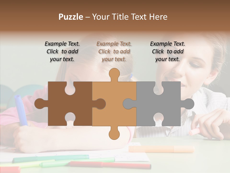 Classroom Attractive People PowerPoint Template