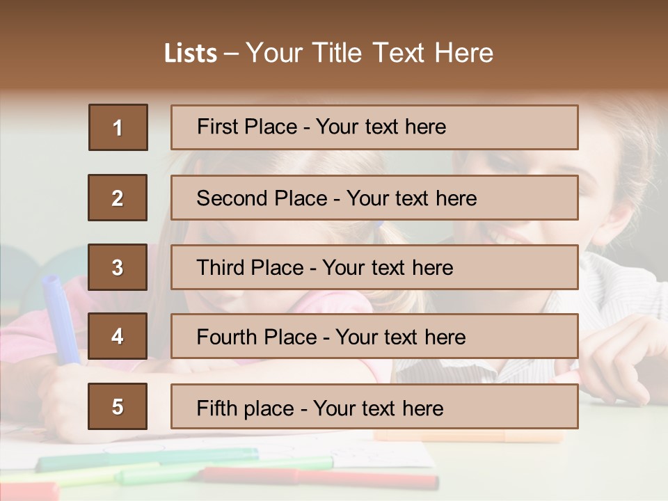 Classroom Attractive People PowerPoint Template