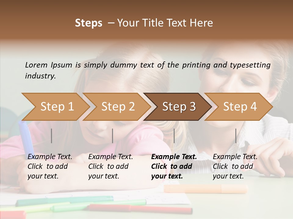 Classroom Attractive People PowerPoint Template