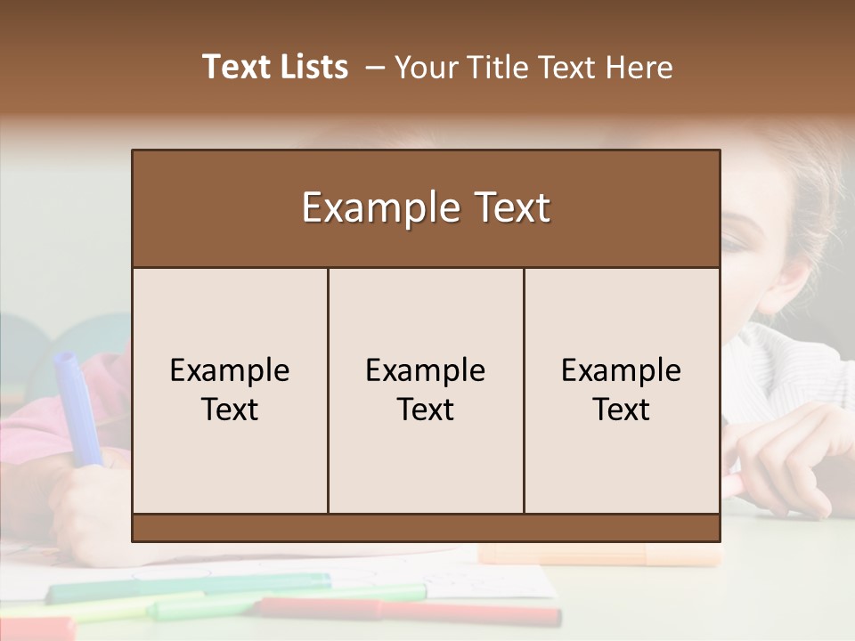 Classroom Attractive People PowerPoint Template