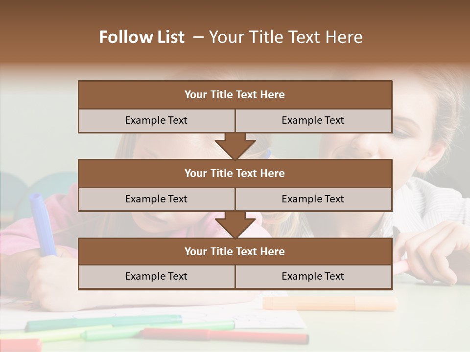 Classroom Attractive People PowerPoint Template
