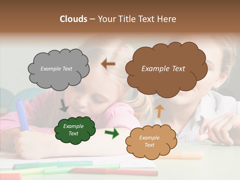 Classroom Attractive People PowerPoint Template