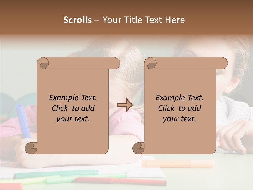 Classroom Attractive People PowerPoint Template