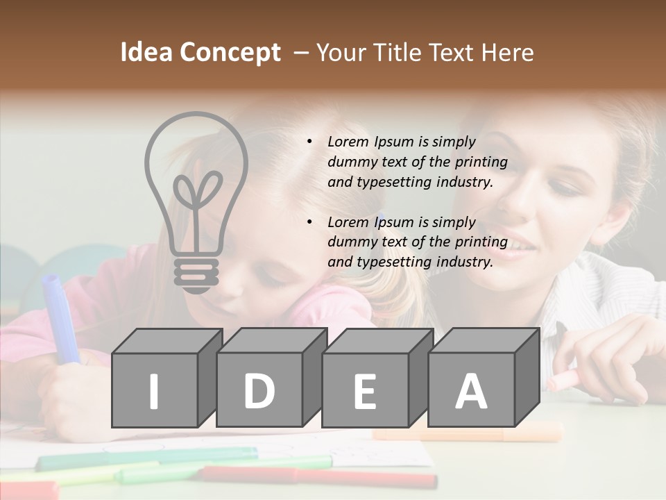 Classroom Attractive People PowerPoint Template