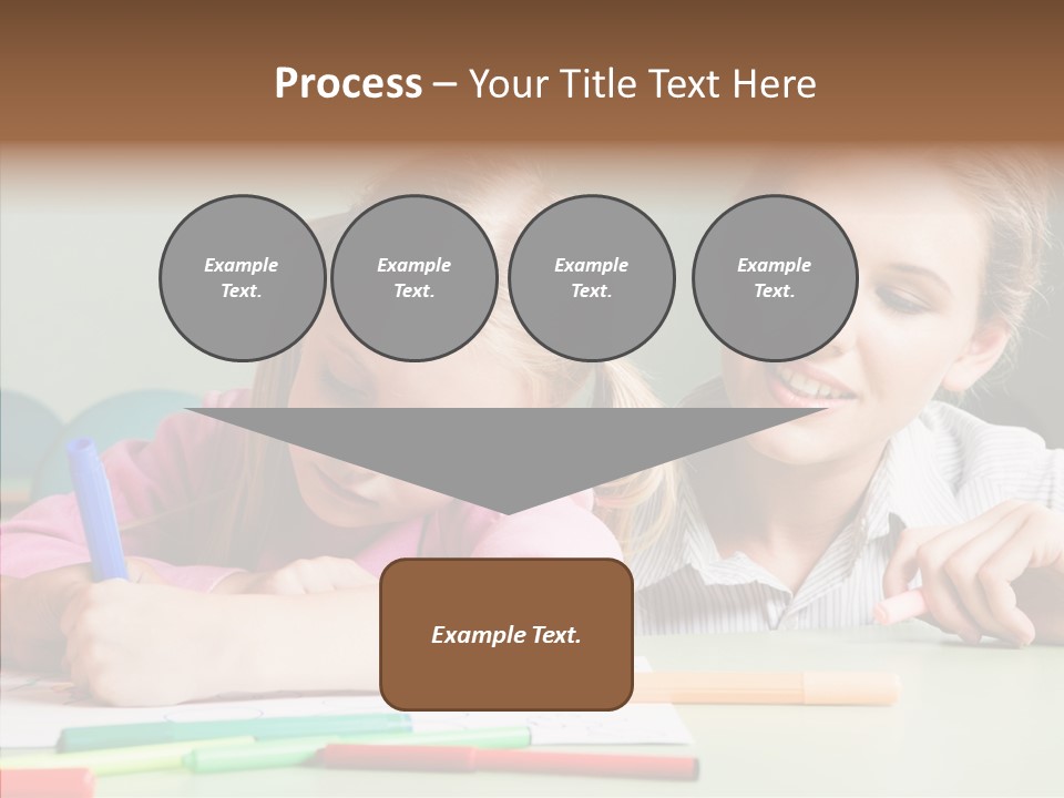 Classroom Attractive People PowerPoint Template