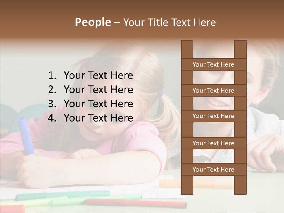 Classroom Attractive People PowerPoint Template