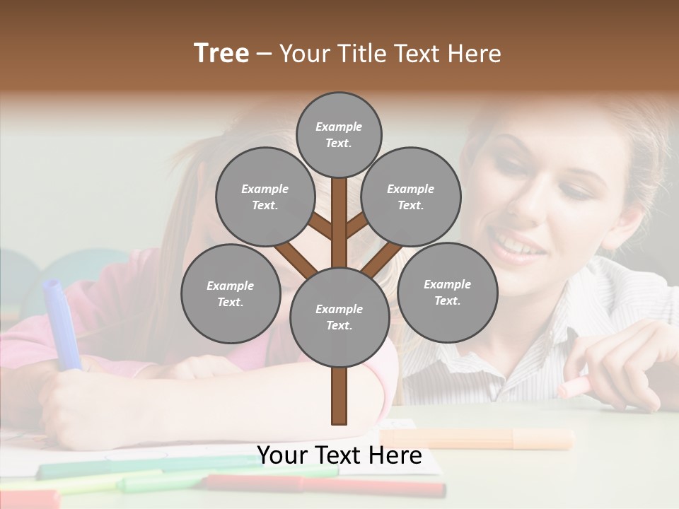 Classroom Attractive People PowerPoint Template