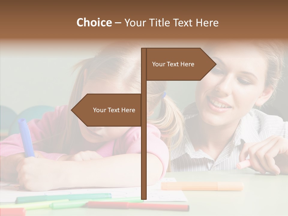 Classroom Attractive People PowerPoint Template