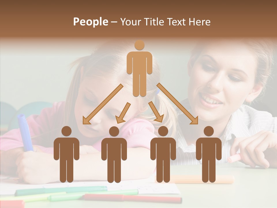 Classroom Attractive People PowerPoint Template