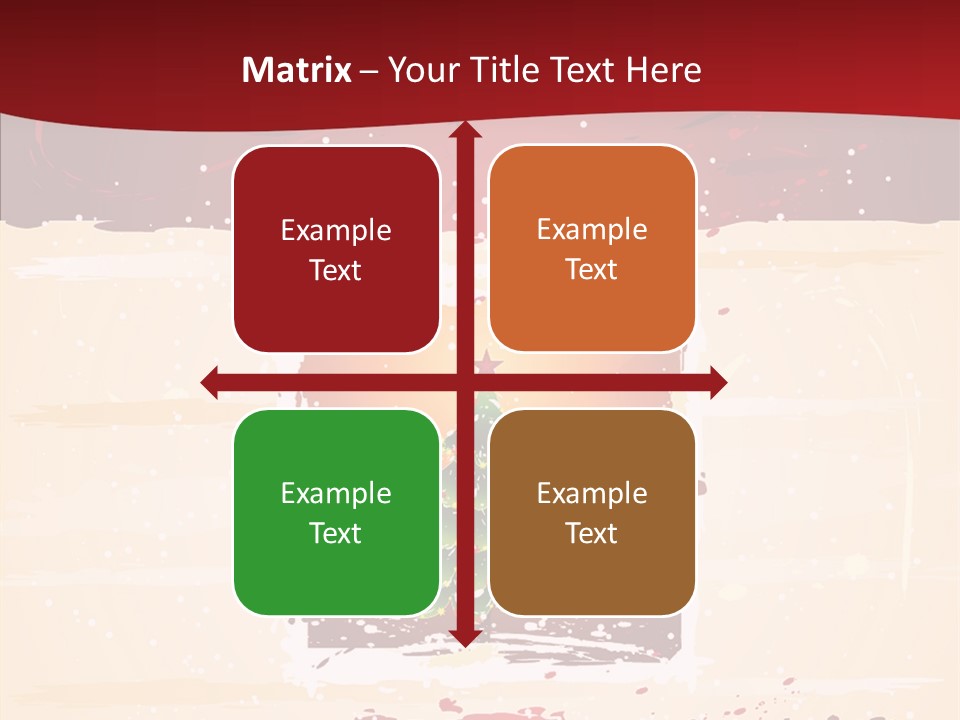 Graphic Green Decoration PowerPoint Template