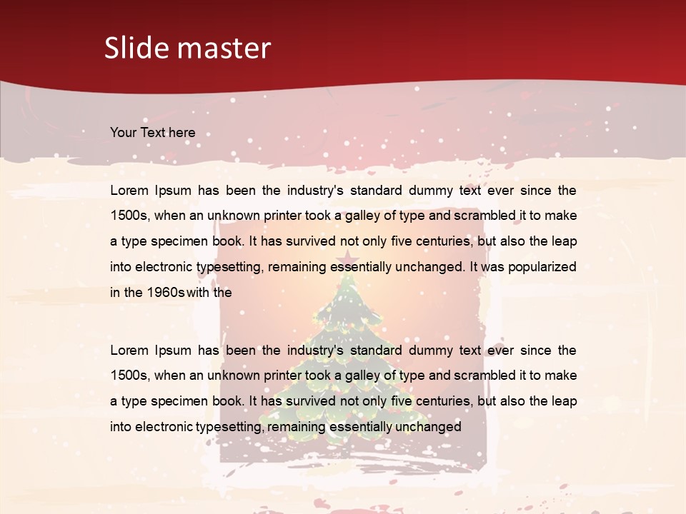 Graphic Green Decoration PowerPoint Template