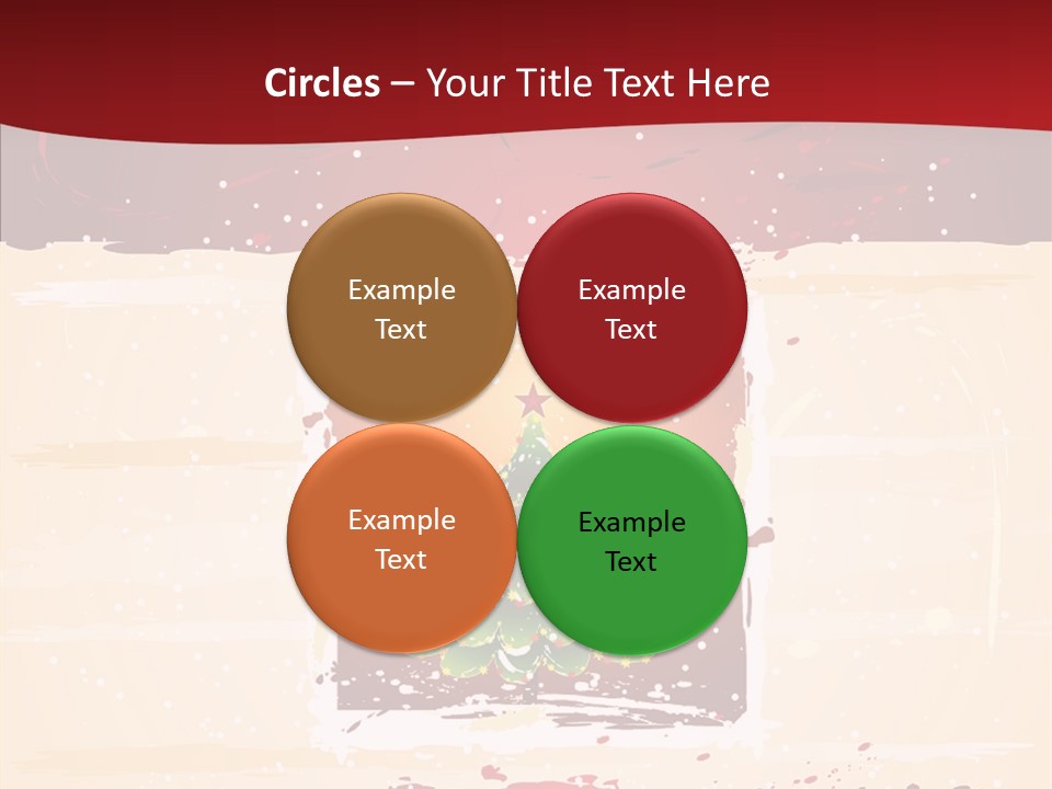 Graphic Green Decoration PowerPoint Template