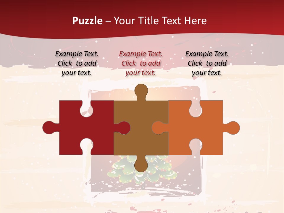 Graphic Green Decoration PowerPoint Template