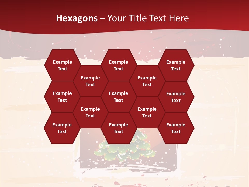 Graphic Green Decoration PowerPoint Template