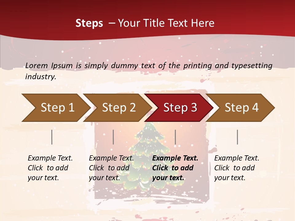 Graphic Green Decoration PowerPoint Template