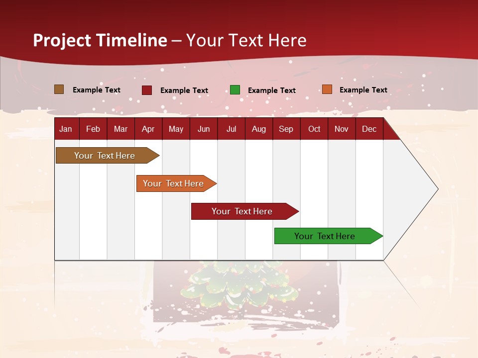 Graphic Green Decoration PowerPoint Template