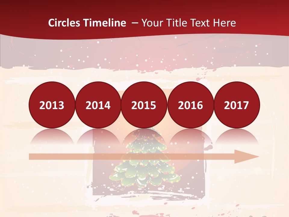 Graphic Green Decoration PowerPoint Template