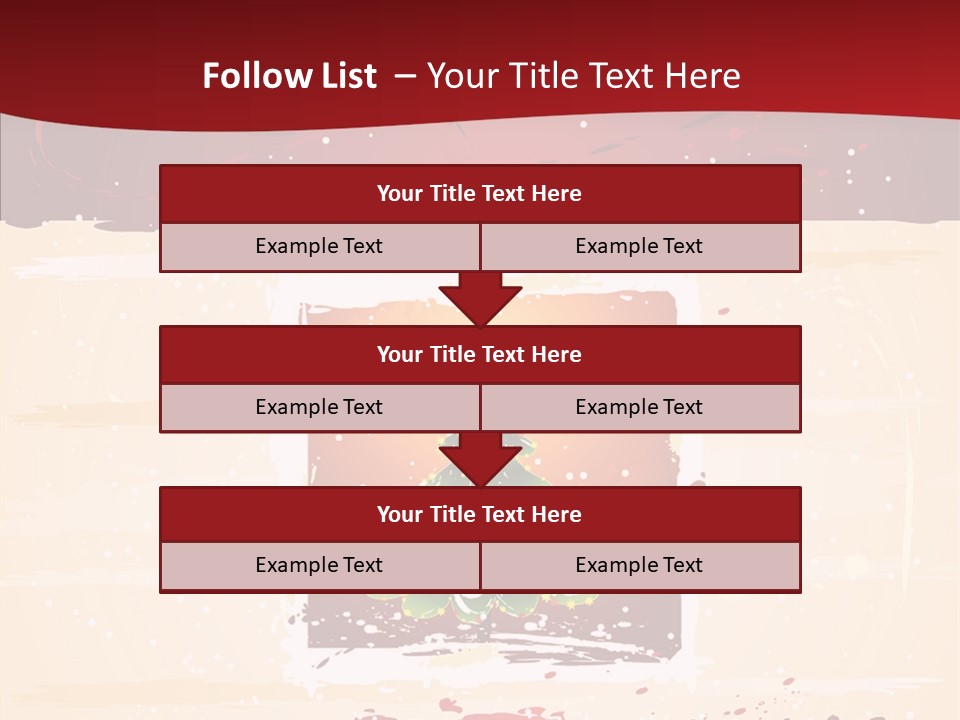 Graphic Green Decoration PowerPoint Template