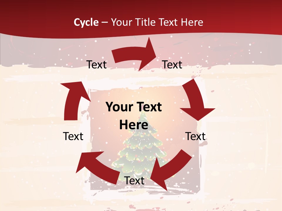 Graphic Green Decoration PowerPoint Template