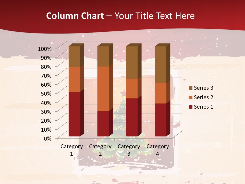 Graphic Green Decoration PowerPoint Template