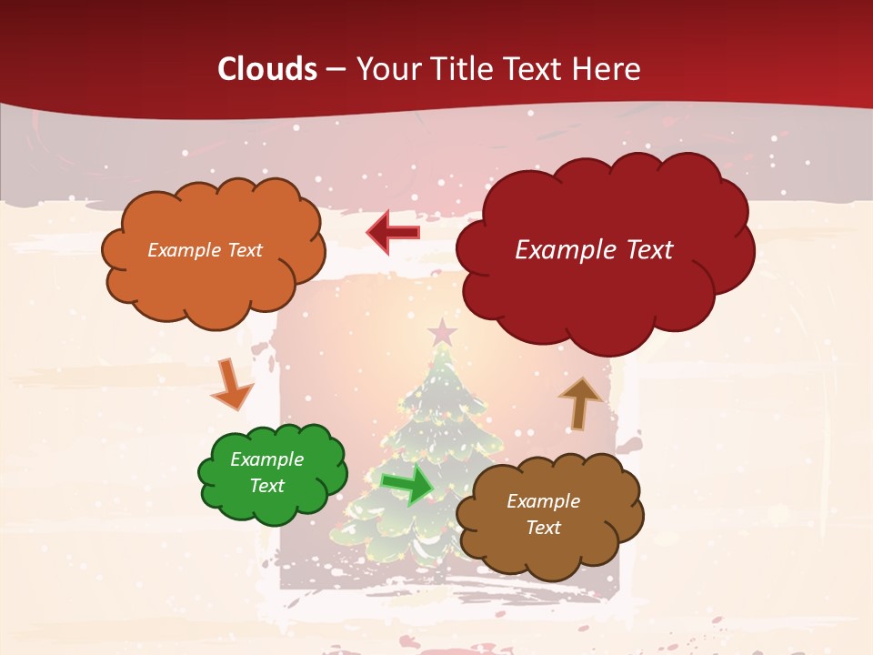 Graphic Green Decoration PowerPoint Template