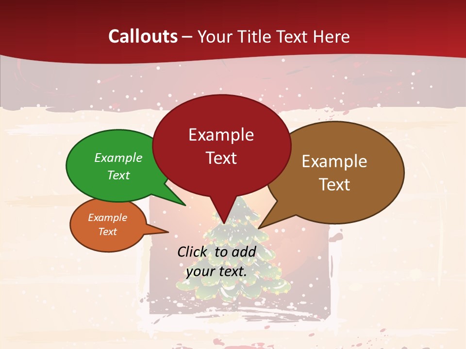 Graphic Green Decoration PowerPoint Template