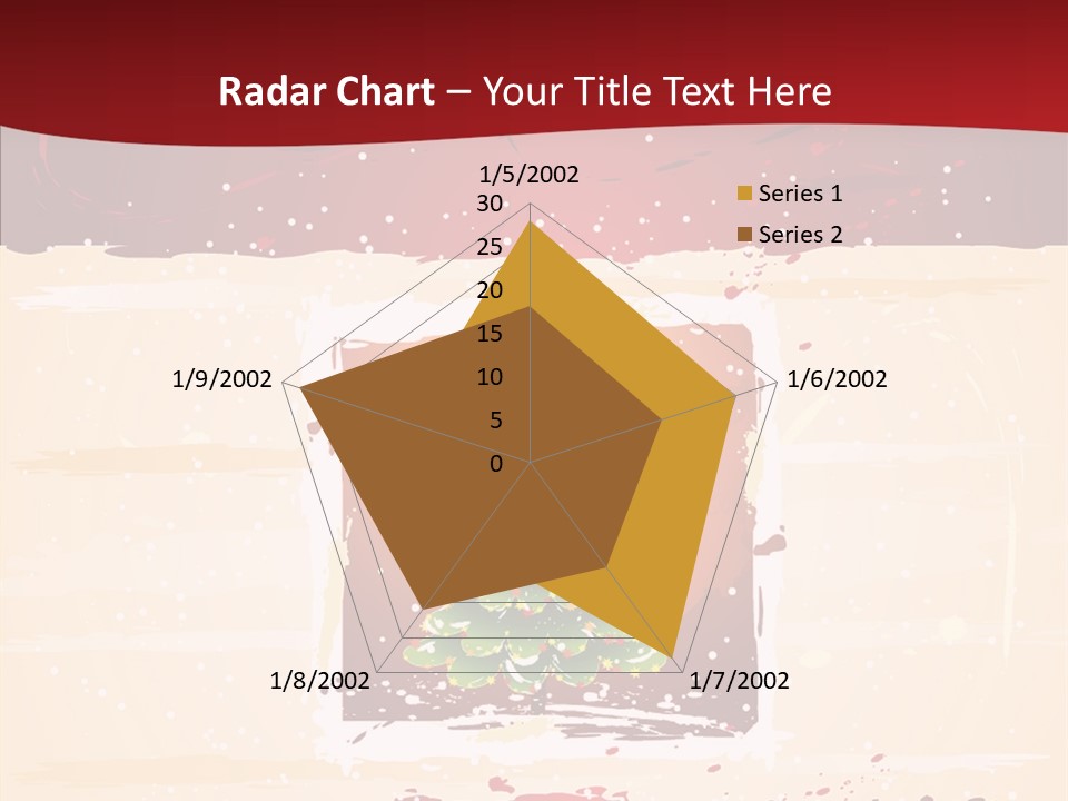 Graphic Green Decoration PowerPoint Template