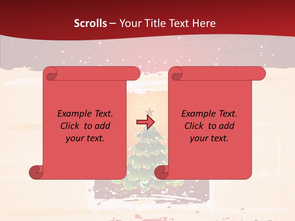 Graphic Green Decoration PowerPoint Template