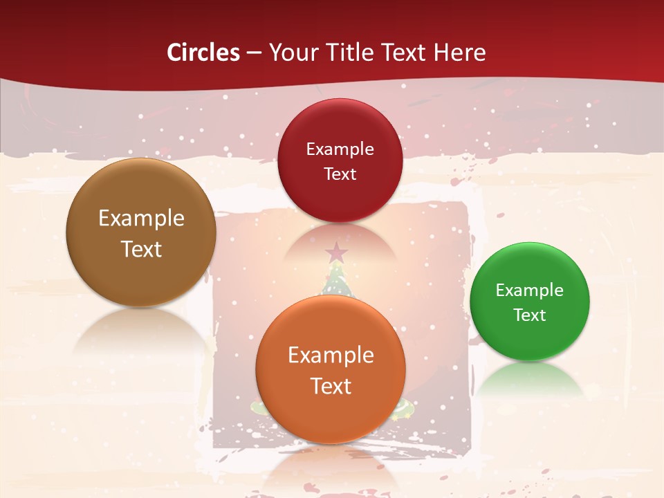 Graphic Green Decoration PowerPoint Template