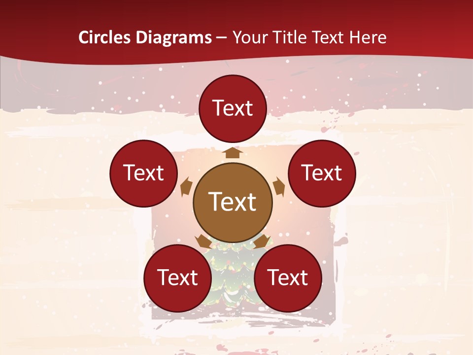 Graphic Green Decoration PowerPoint Template