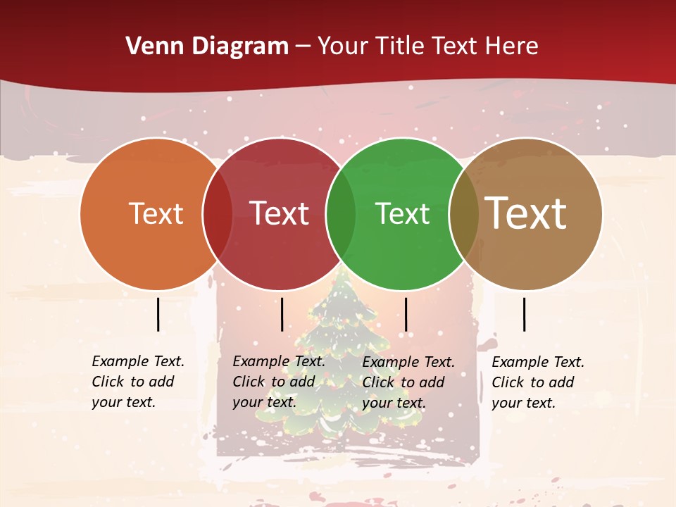 Graphic Green Decoration PowerPoint Template