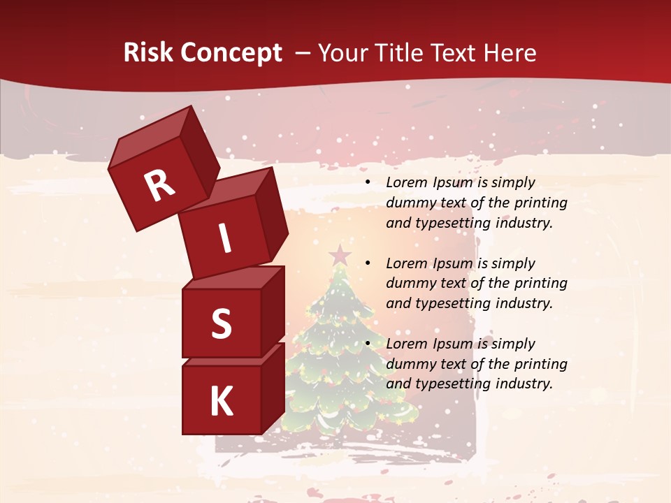 Graphic Green Decoration PowerPoint Template