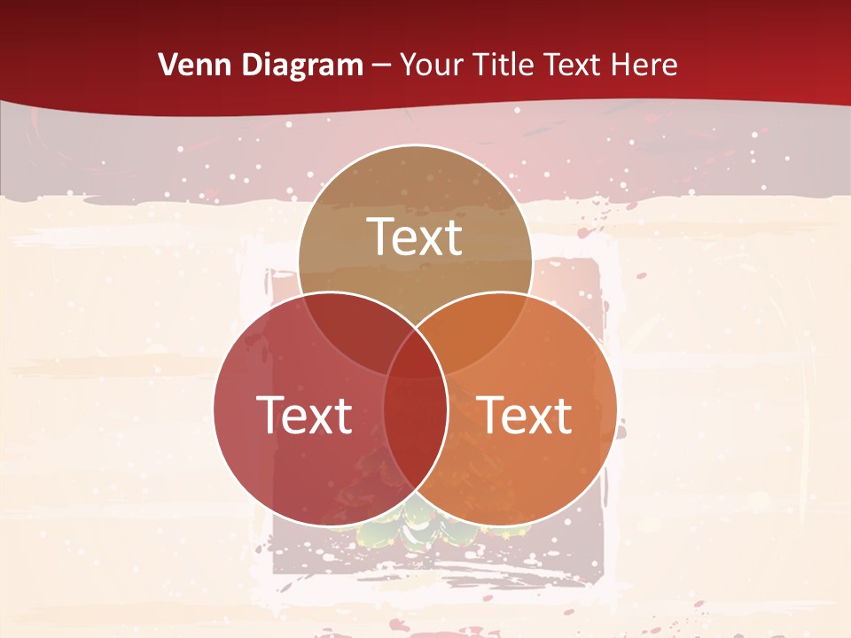 Graphic Green Decoration PowerPoint Template