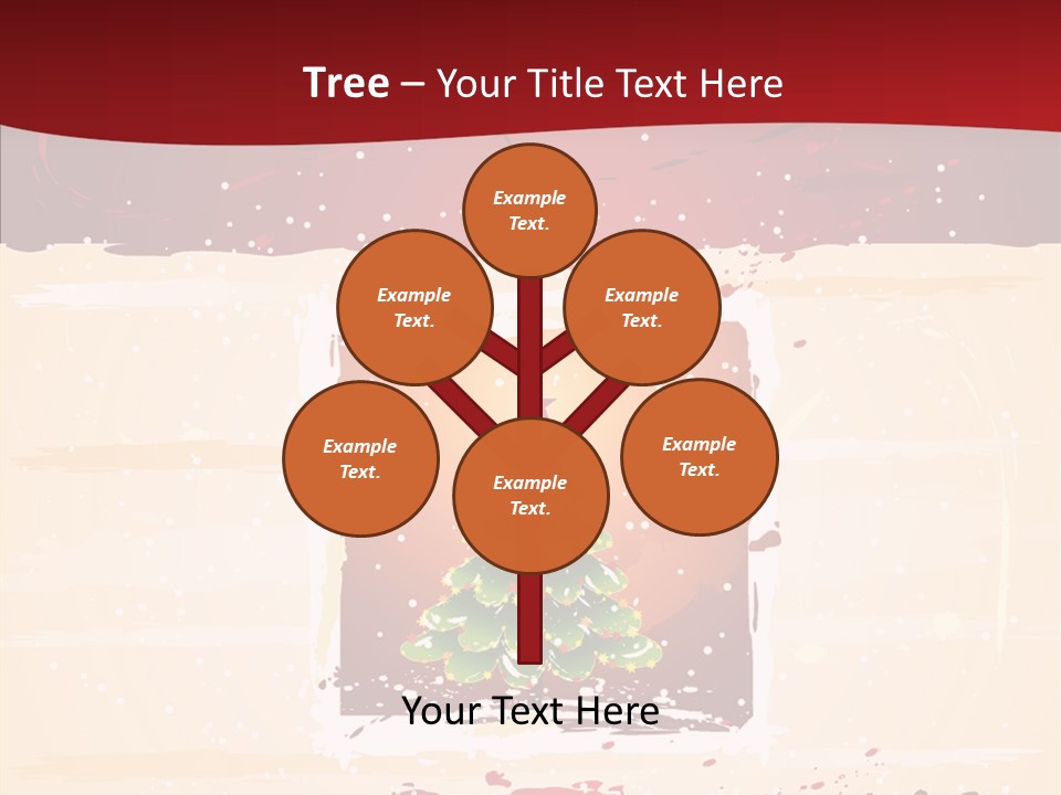 Graphic Green Decoration PowerPoint Template