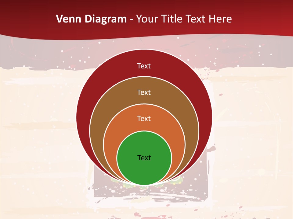 Graphic Green Decoration PowerPoint Template