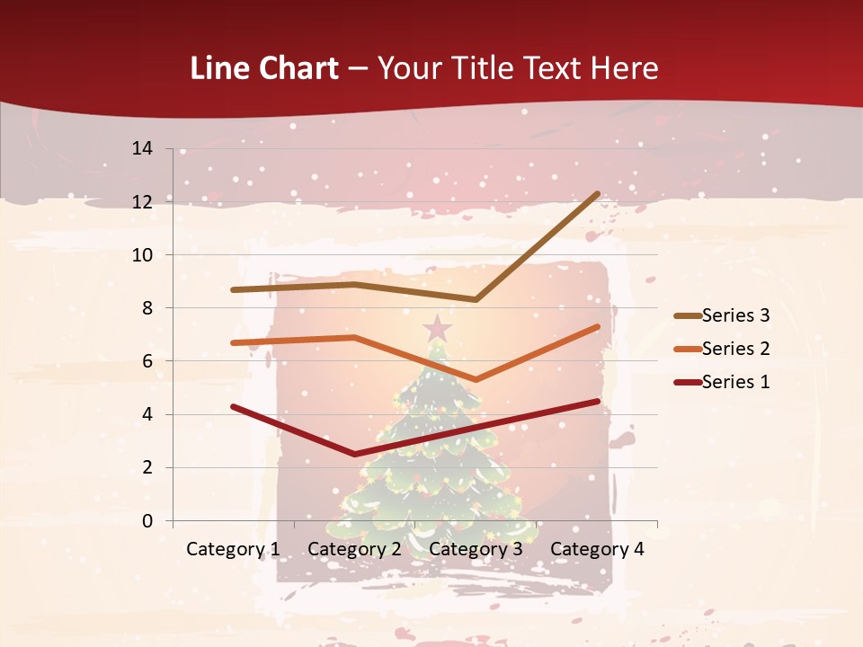 Graphic Green Decoration PowerPoint Template