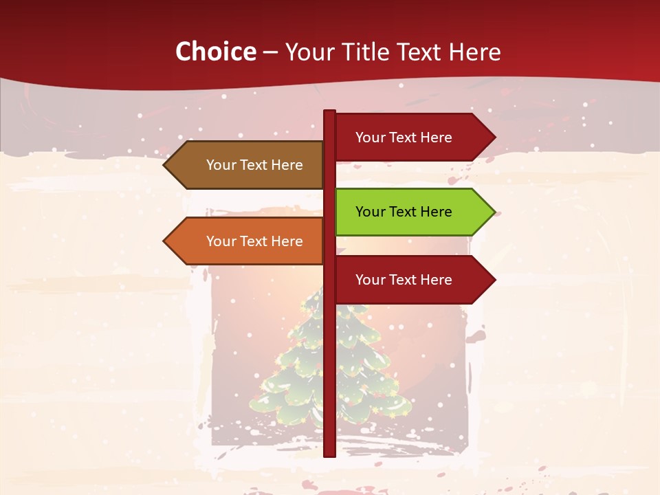 Graphic Green Decoration PowerPoint Template